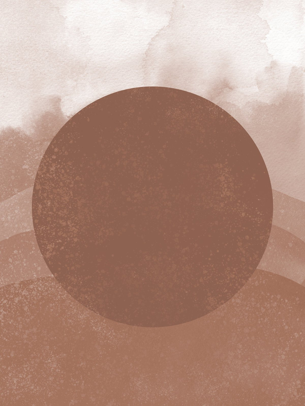 Poster Concentric aus héichwäertegem Pabeier