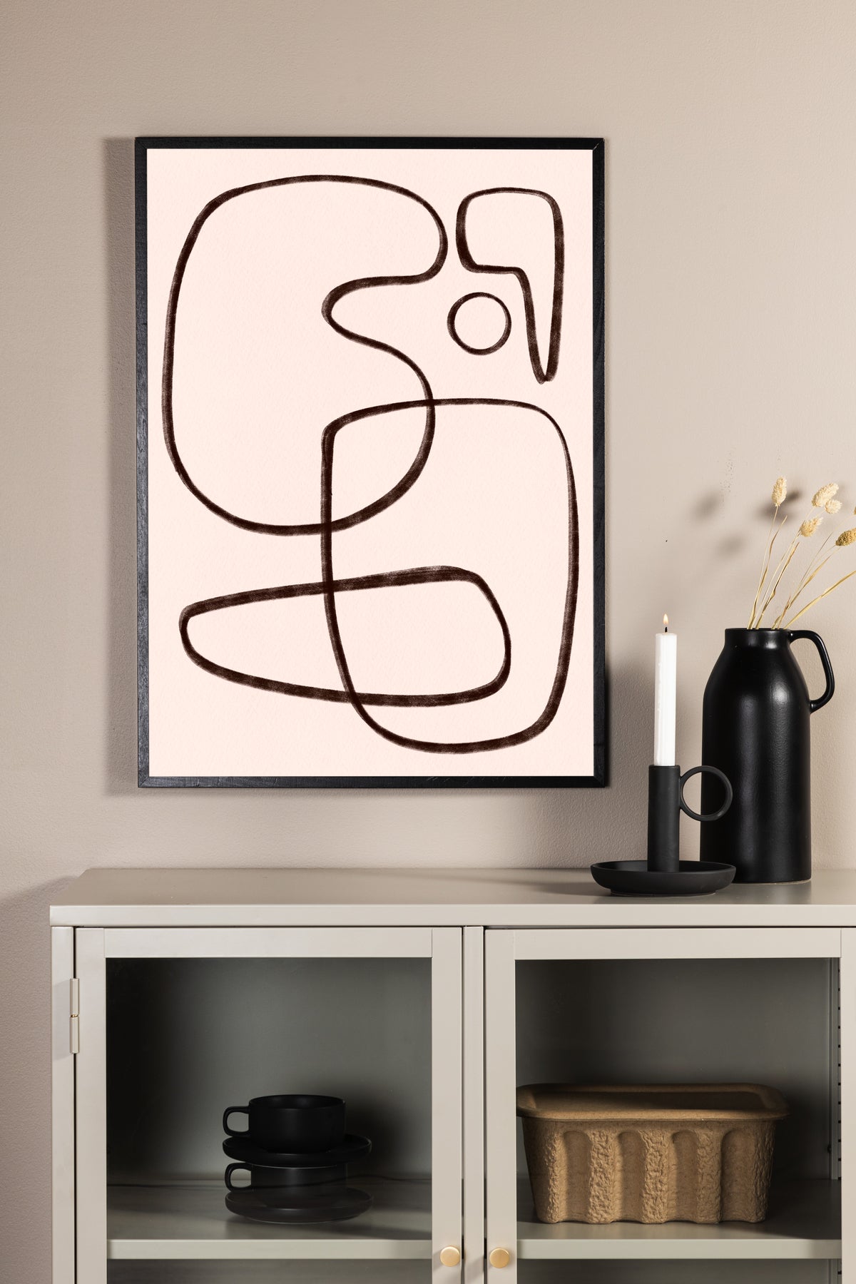 Poster Fine Line Qualitéitsdrock op Pabeier