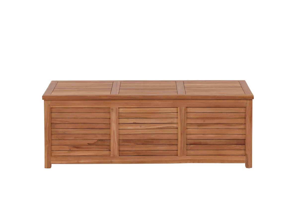 Gaart Këssenbox Sorine - 46x130x70 aus Teakholz