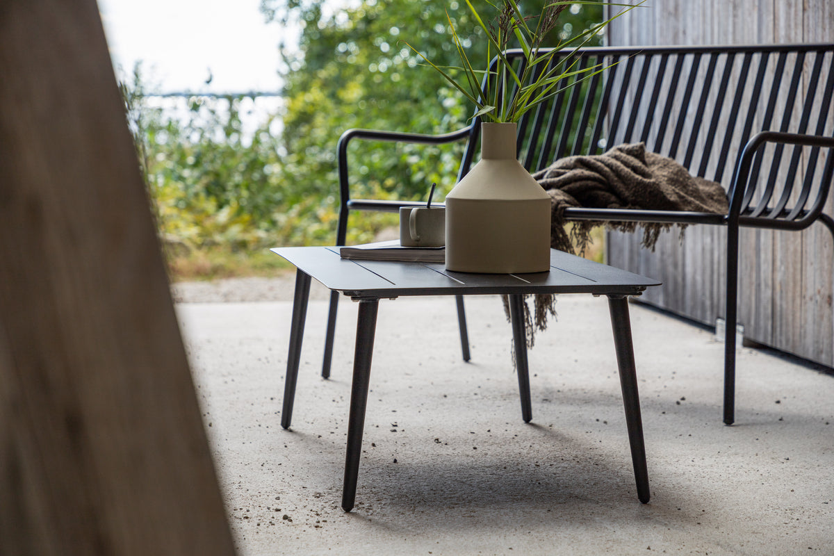 Gaart Couchtisch Rhodos - Aus schwaarzem Aluminium