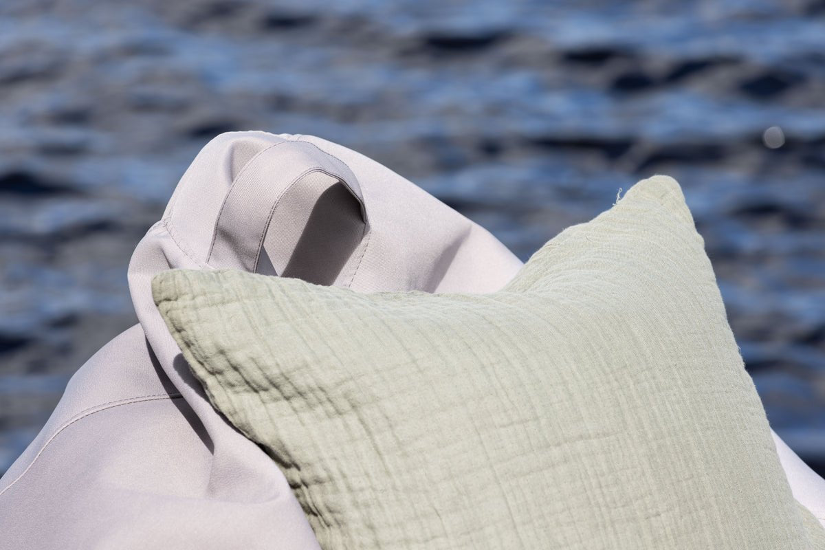 Gaart Sëtzsack Lago - aus Polyester an Béis