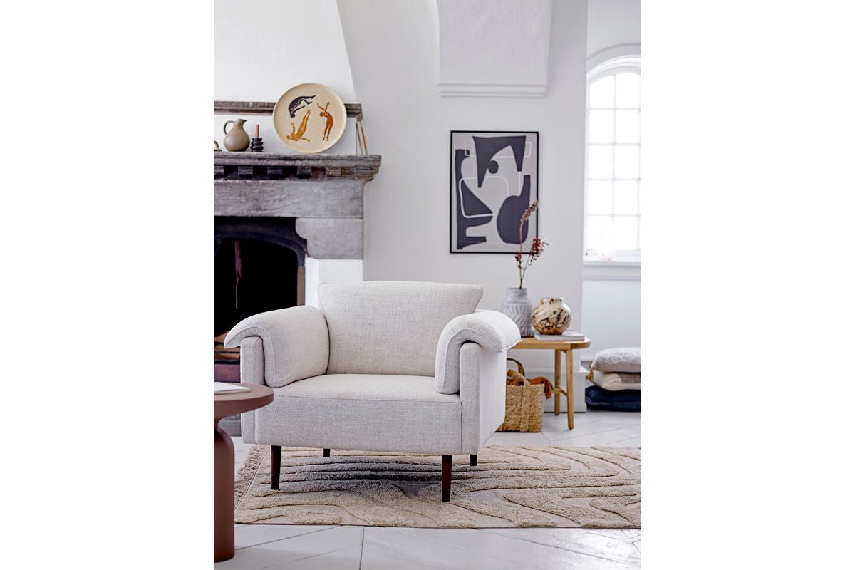 Vase "Gypsi" - grauer Staubeffekt aus Keramik