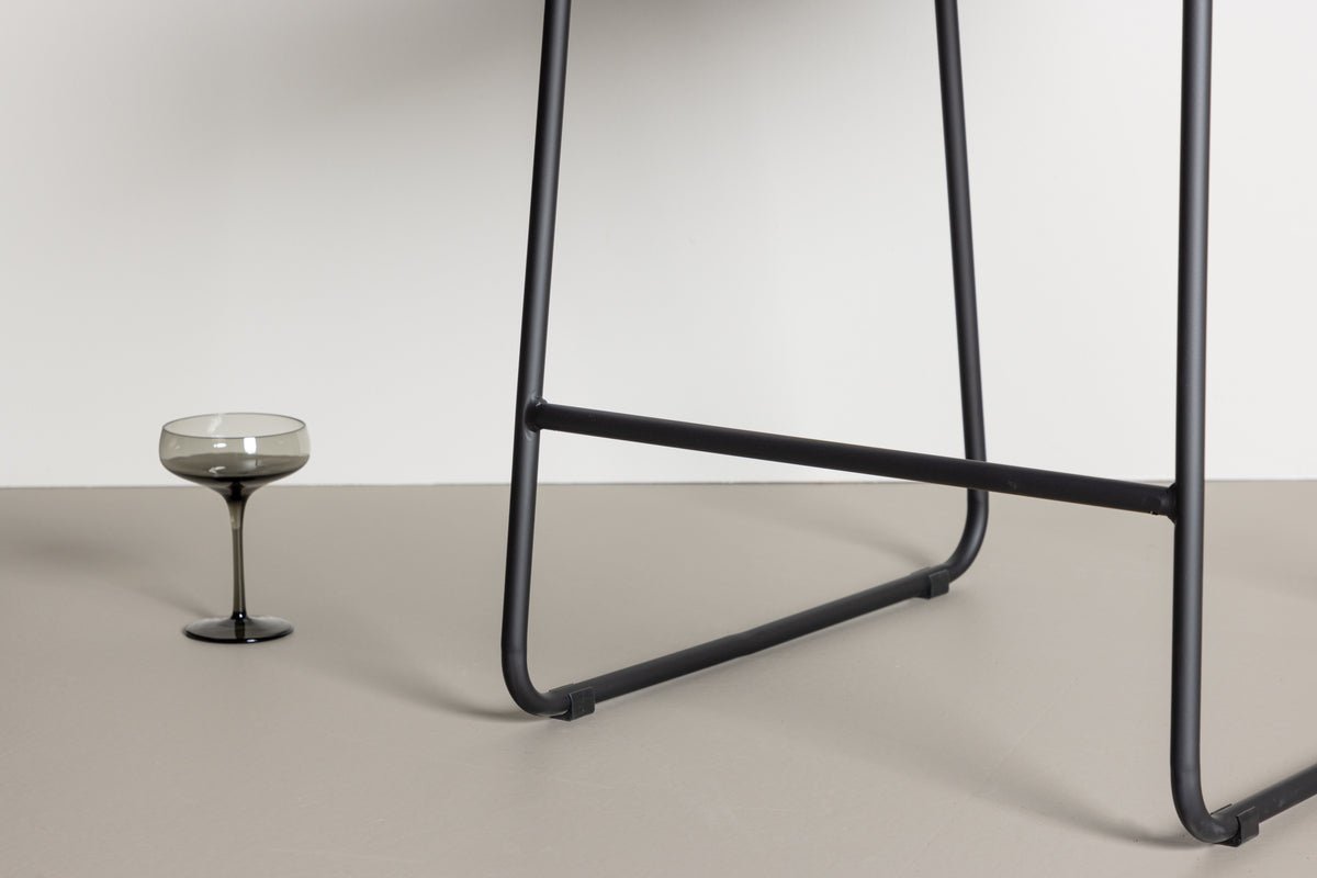 2er Set - Barhocker Bombay mat Bouclé-Sëtz