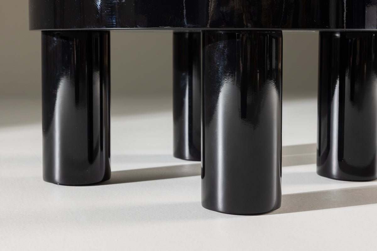 Couchtisch/Beistelltisch Maron - a glänzendem Schwaarz