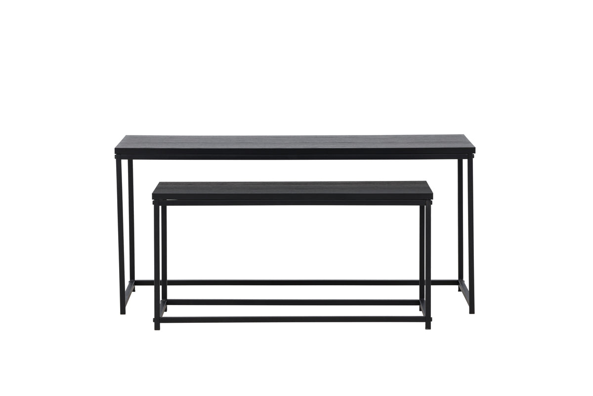 Couchtisch Fernando - a Holzoptik mat Stahlgestell