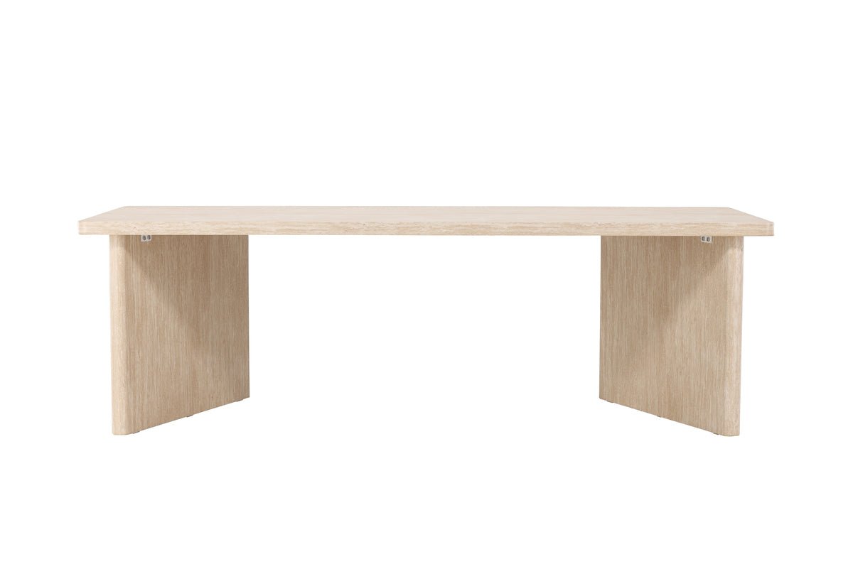 Esstisch Alenya - mat kloer Formesprooch an grousser Dëschplack