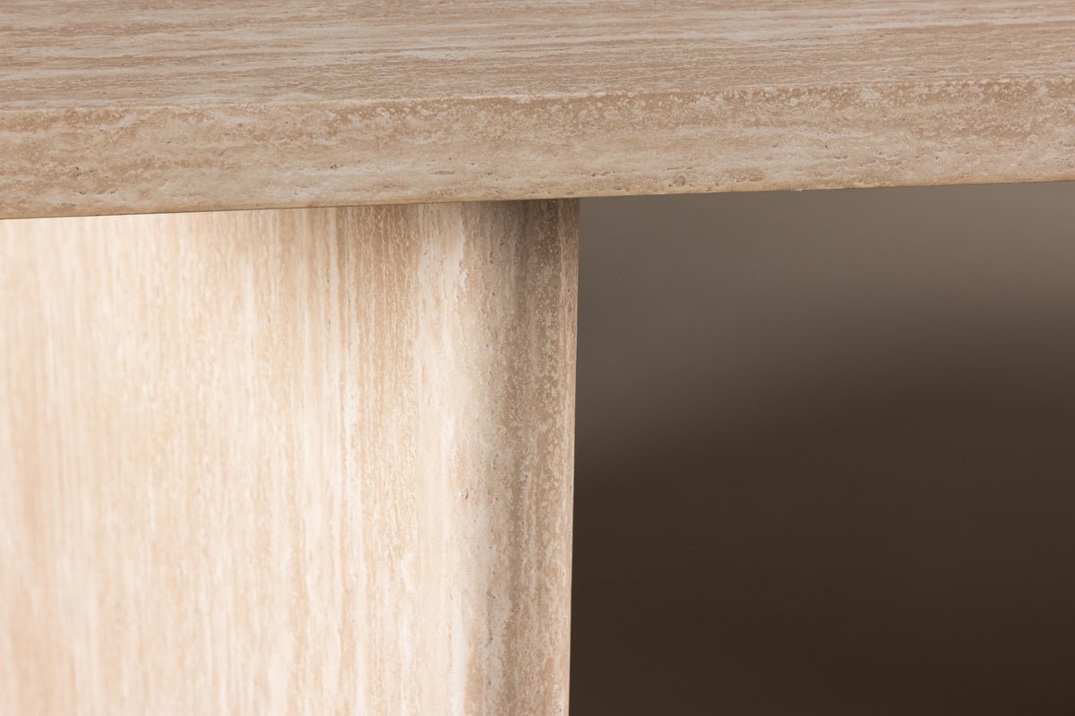 Esstisch Alenya - mat kloer Formesprooch an grousser Dëschplack