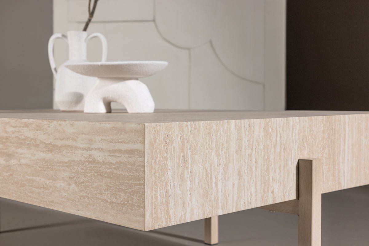 Couchtisch Wadera - mit versetzten Beinen