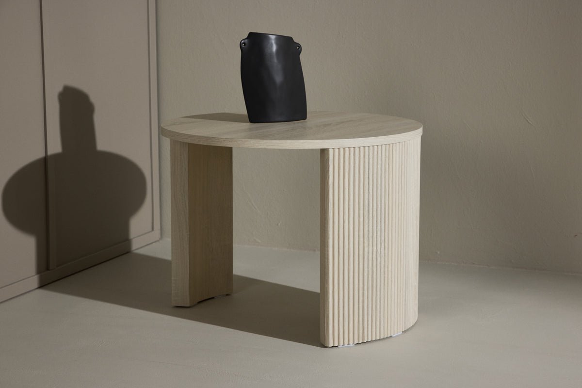 Couchtisch Rouven - mat geriffeltem Korpus