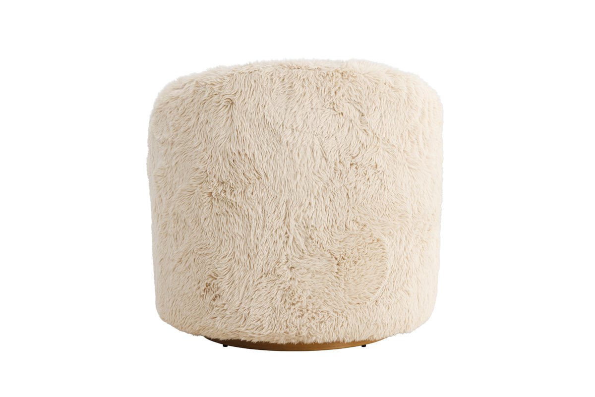 Sessel Astrid - Mit beigem Polyesterbezug