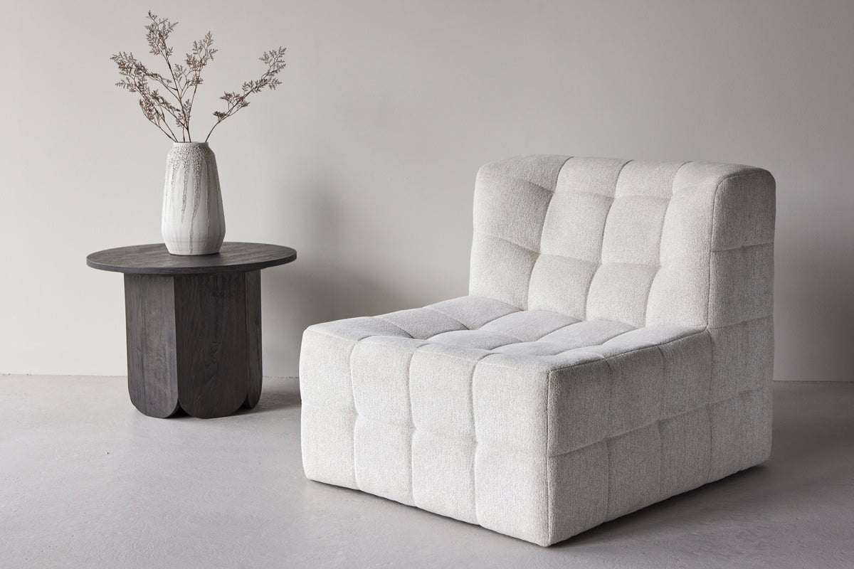 Sessel Marley - mat grousser beige Sëtzfläch