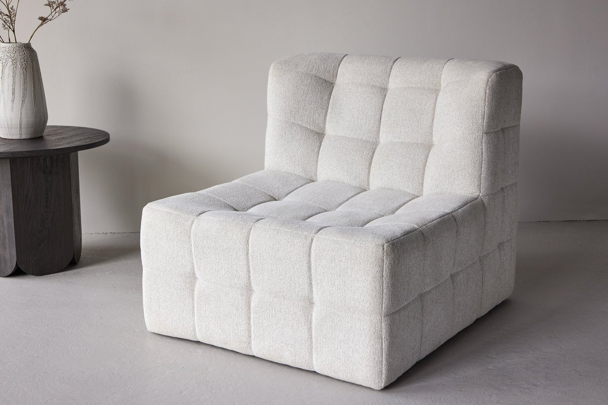 Sessel Marley - mat grousser beige Sëtzfläch