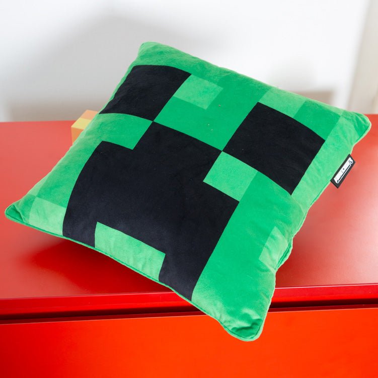 Minecraft Dekokëssen „Creeper Plush“ – mat Fëllung & Samtoptiq