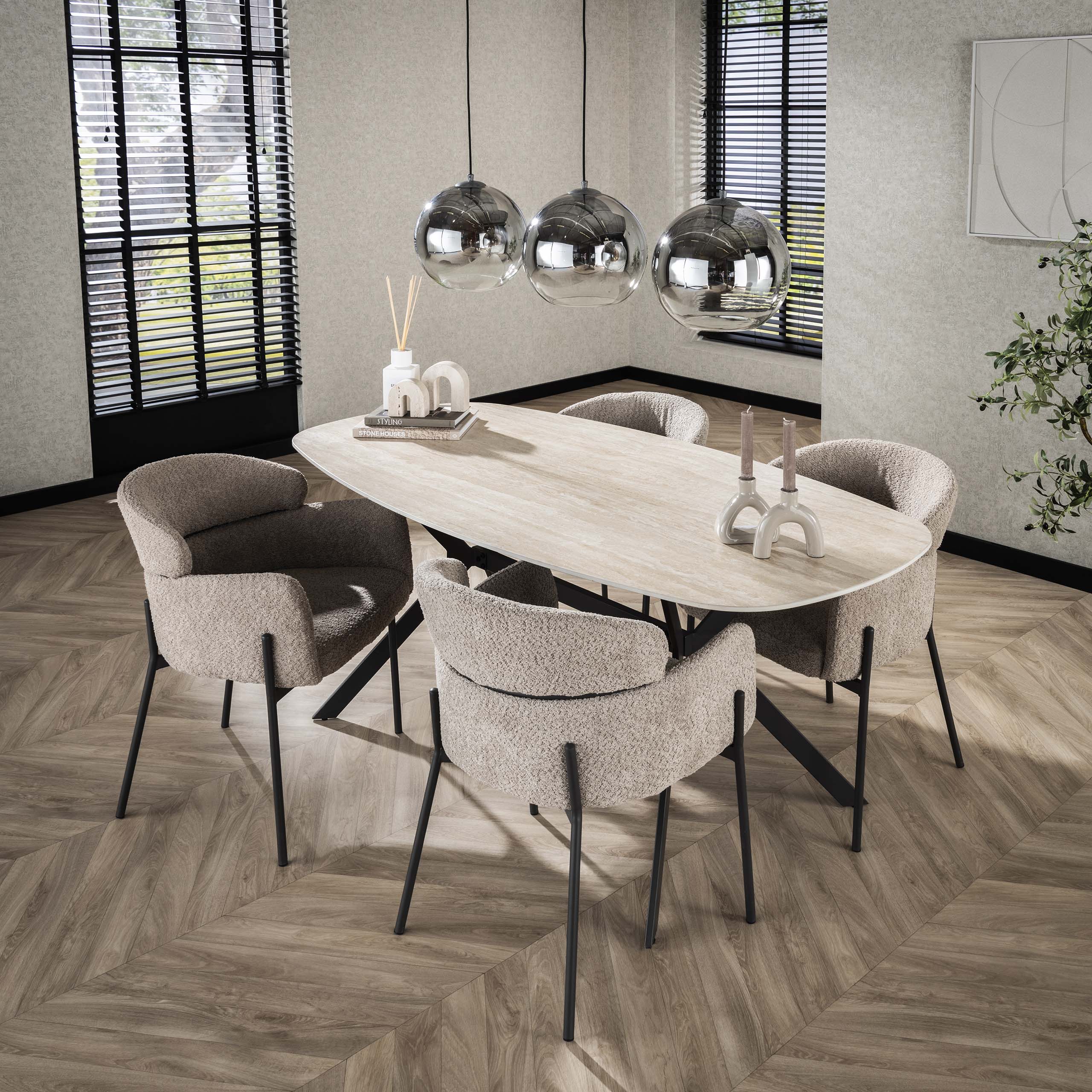 Pendelleuchte „Lumetto“ – Rauchglas mit Farbverlauf und Metallarmatur