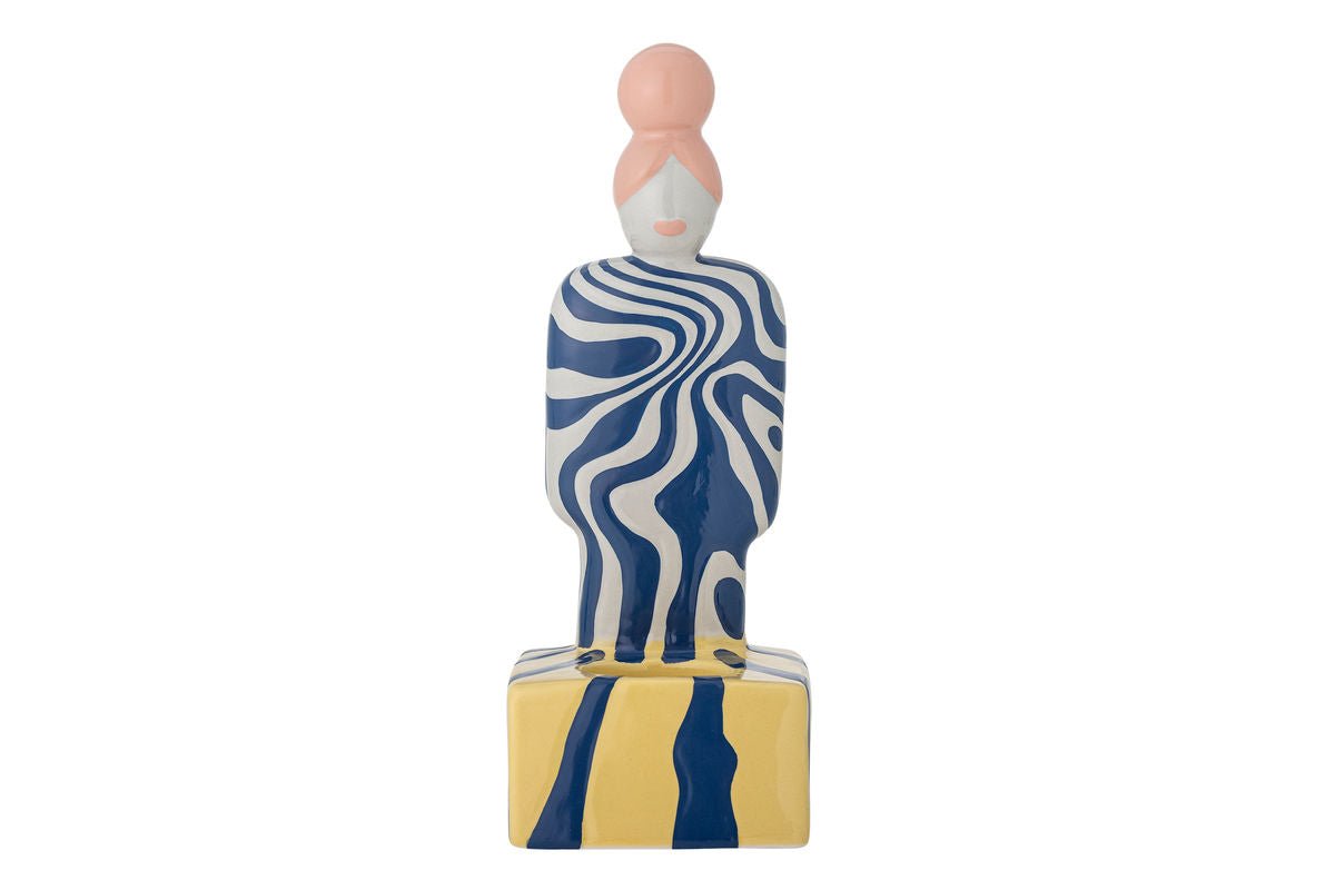 Teelichthalter Suri – Handbemoolt Figur mat Dräiwelmotiv