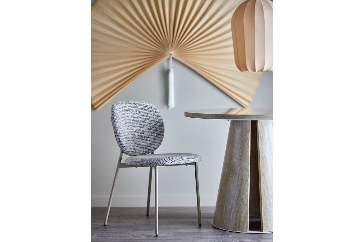 Esszimmerstuhl Holly – Chenille-Polster in verschiedenen Farben