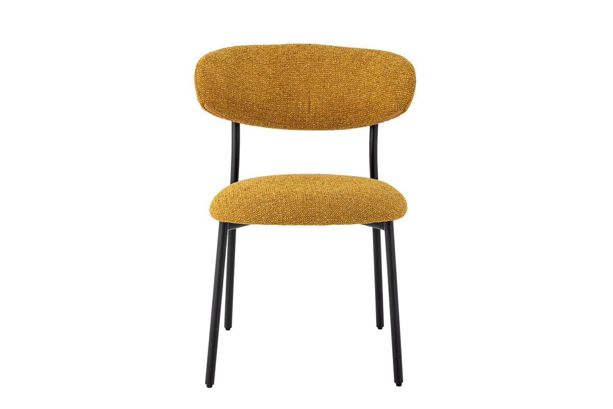 Iesszëmmerstull Felix – Chenille-Polster a waarmem gielene Ton