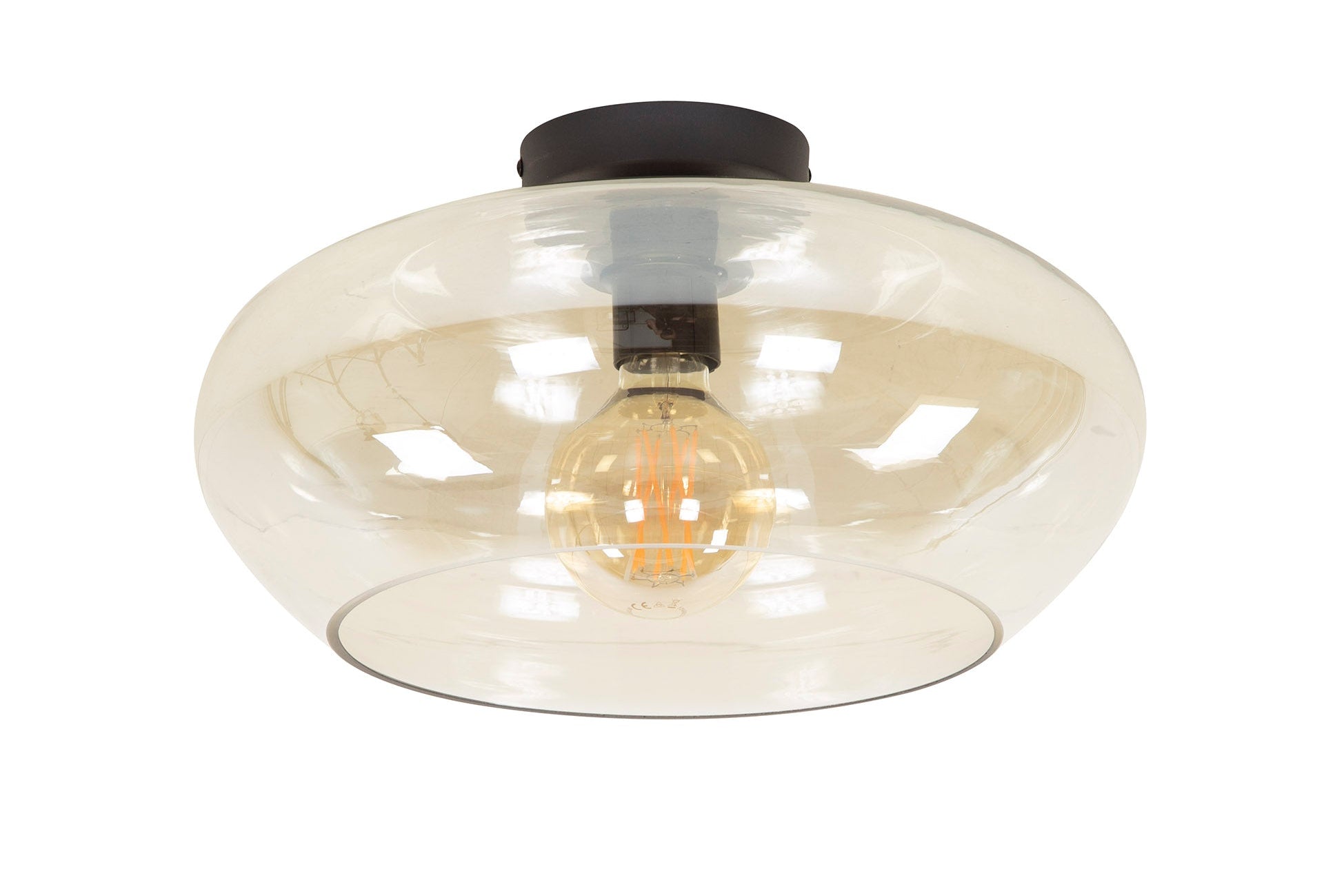 Beliichtung fir d'Plafong „Aurex“ – aus Glas a 3 Varianten