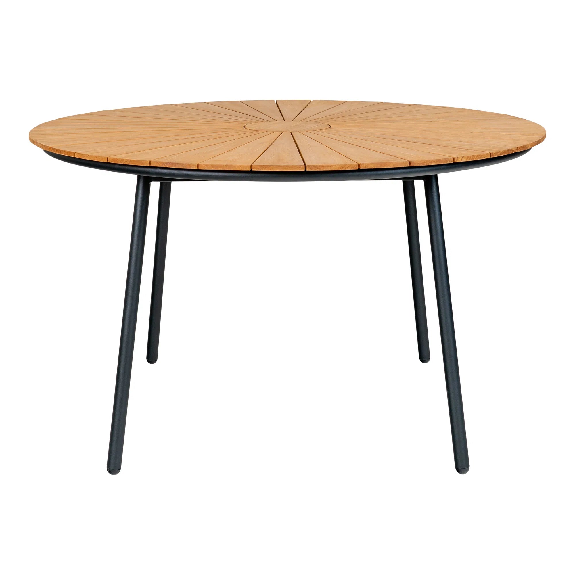 Gaarden Iessdësch Modena – Teak & Metall, ø130 cm