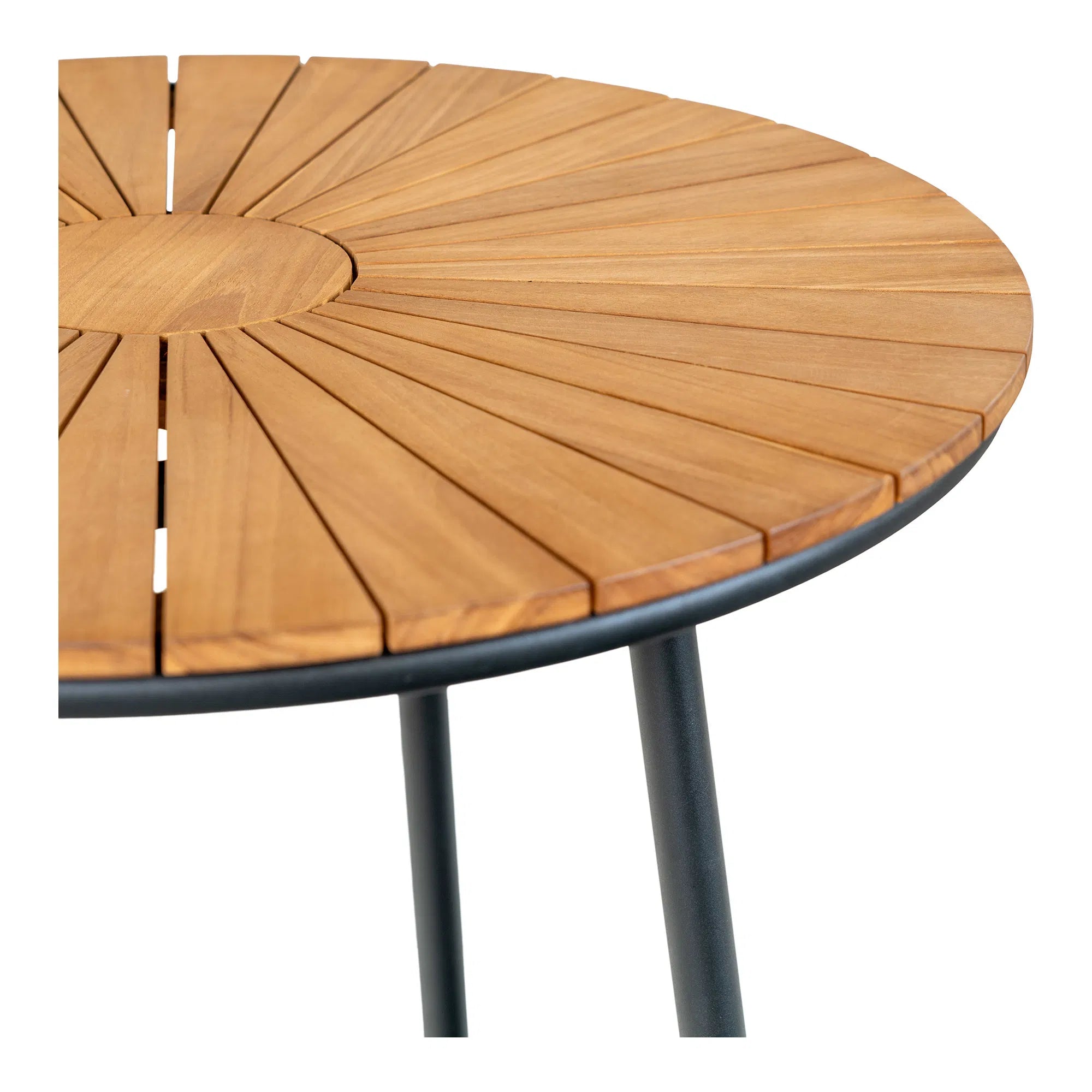 Gaarden Iessdësch Modena – Teak & Metall, ø130 cm