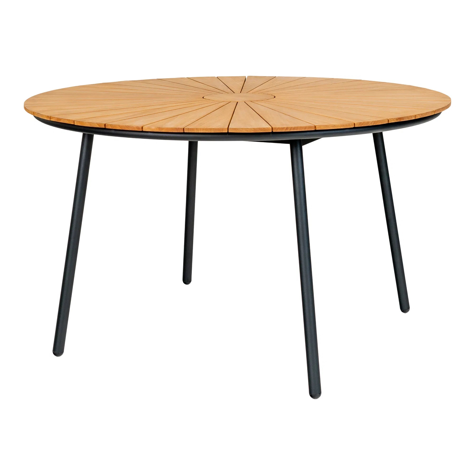 Gaarden Iessdësch Modena – Teak & Metall, ø130 cm