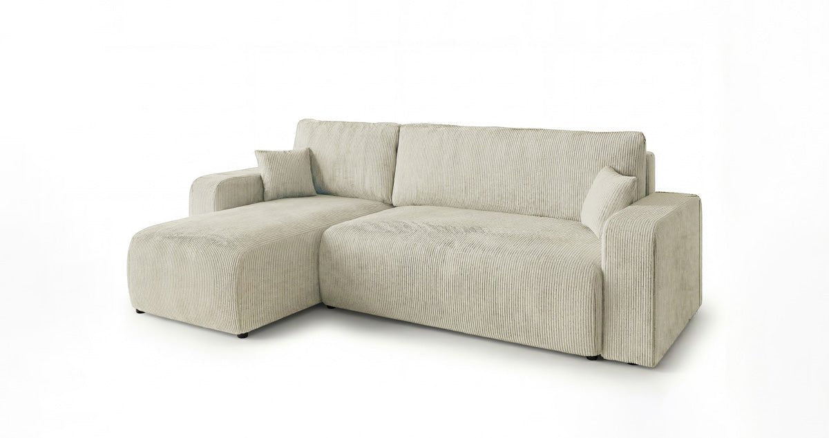 Designer-Sofa Calva mat Schlof- a Klappfunktioun a Cord