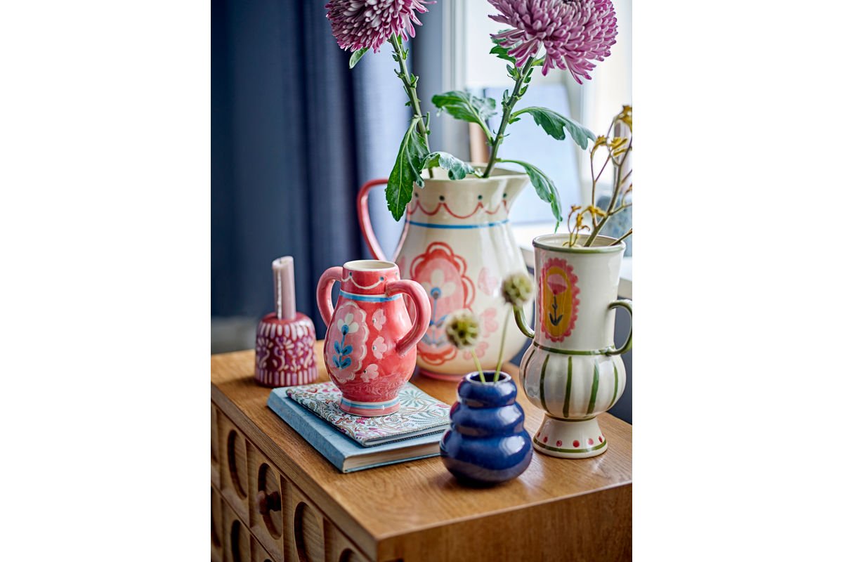 Vase Lulo - Blo, aus Steingut