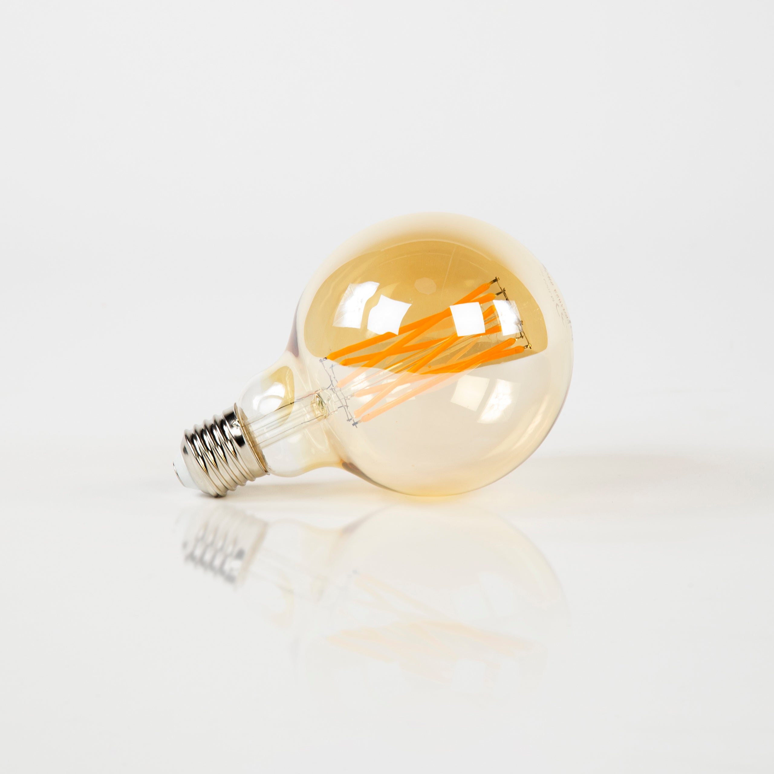 LED-Glühbong Rara – G95-E27 mat amberfaarwege Glas