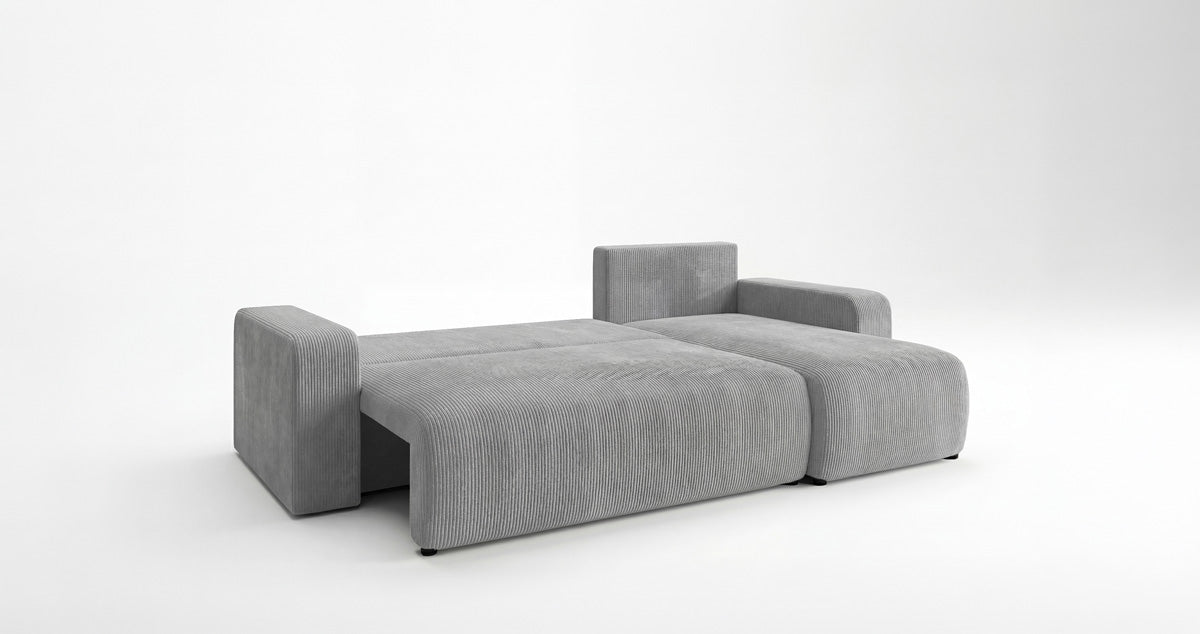 Designer-Sofa Calva mat Schlof- a Klappfunktioun a Cord