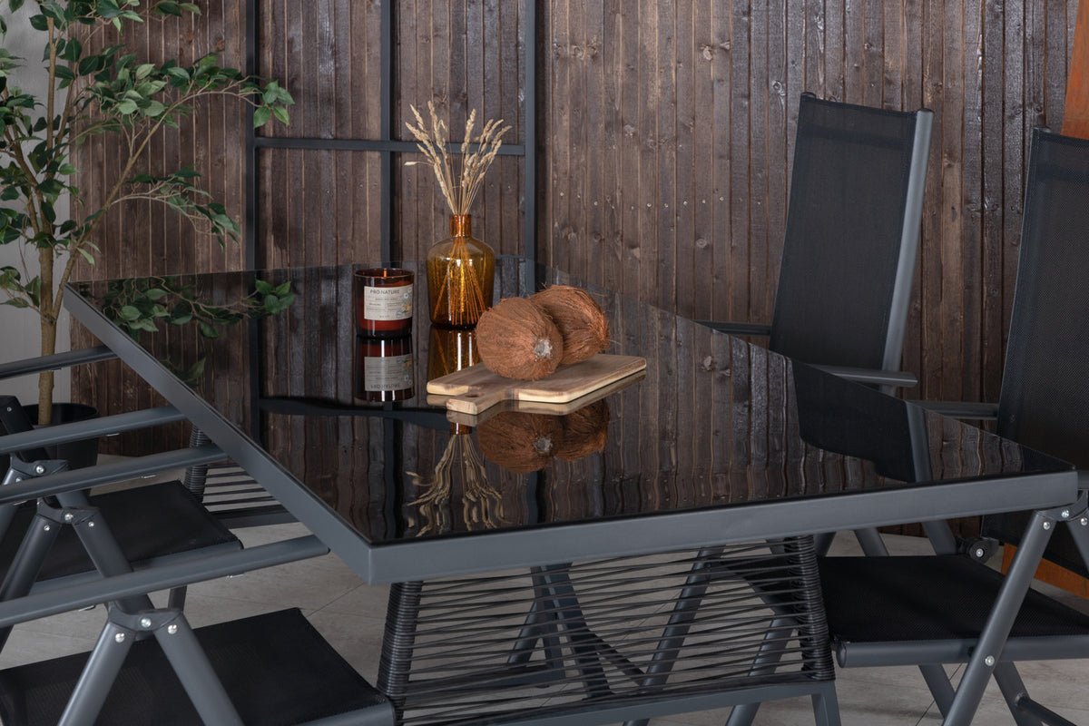 2er Set - Gaartstull Bologna aus Textilene/Aluminium