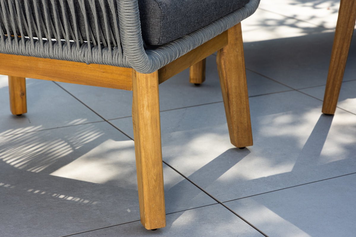 Garten Loungeset Rawai – waarmebestänneg, a zwee Faarwen aus Holz