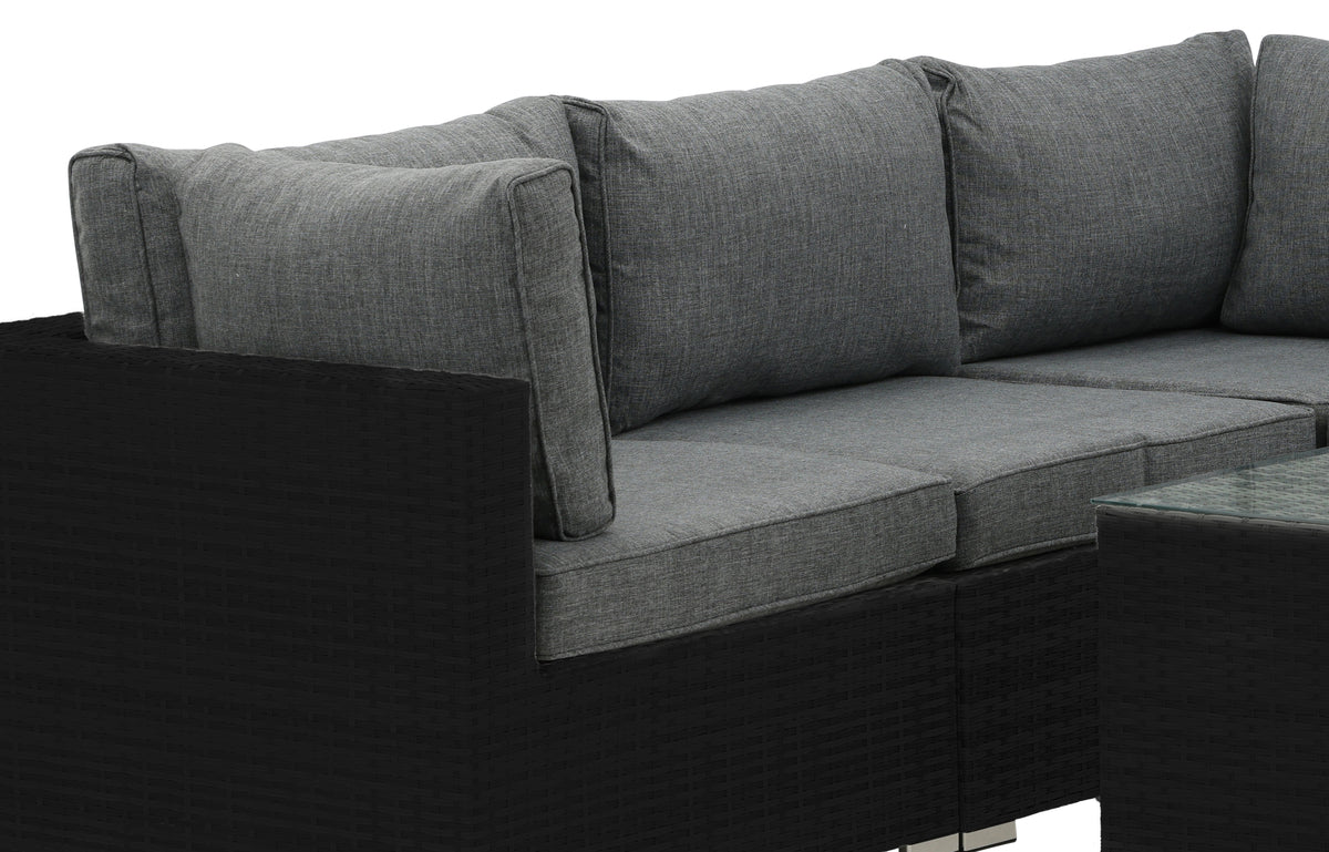 Garten Loungeset Panther - aus Kunstrattan in 3 Farben erhältlich