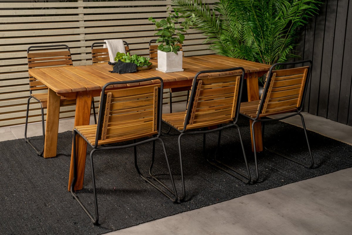 2er Set - Gaartstull Bali aus Akazie/Metall