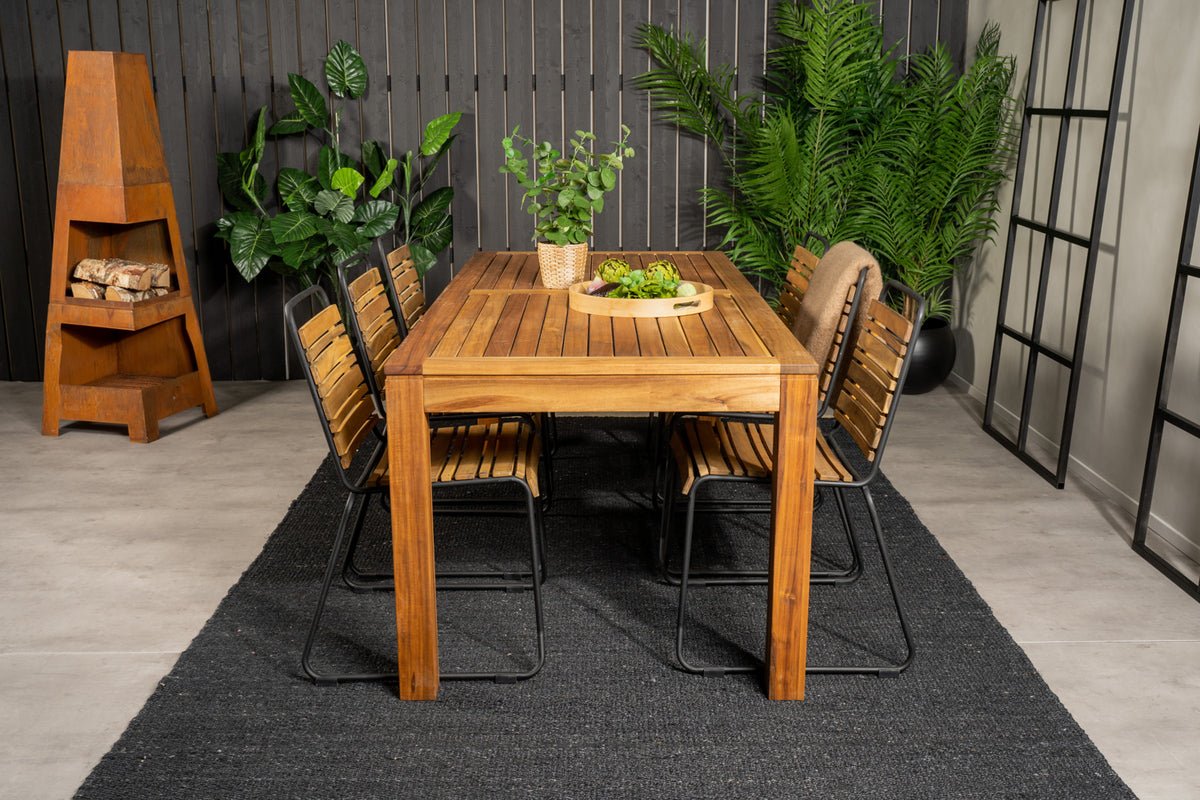 2er Set - Gaartstull Bali aus Akazie/Metall