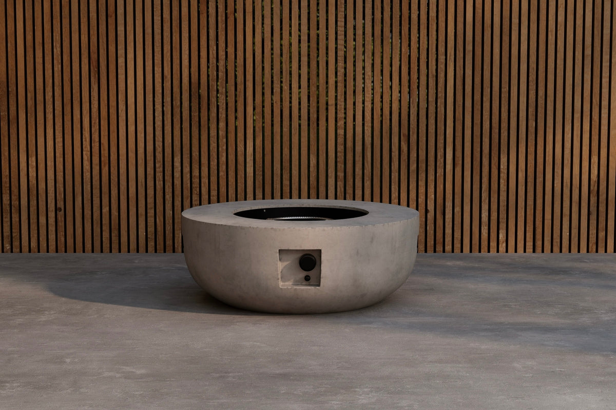 Feierplaz Neva - an ronder Form aus groem Faserzement