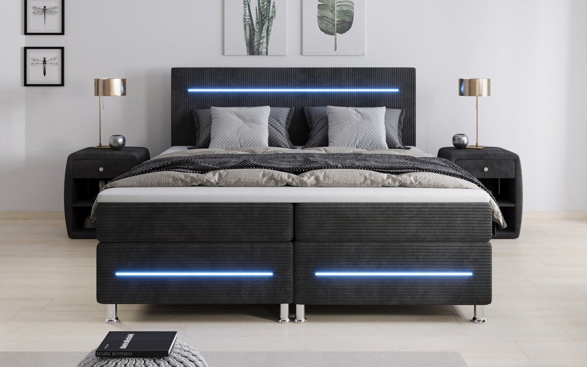 Boxspringbett Sejour mat LED a Kord