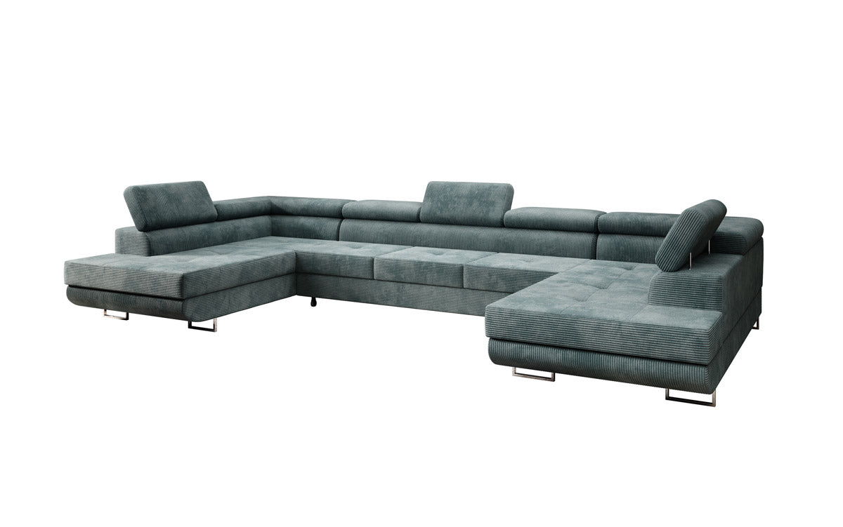 Designer Sofa Taormina mat Schlof- a Klappfunktioun a Kord