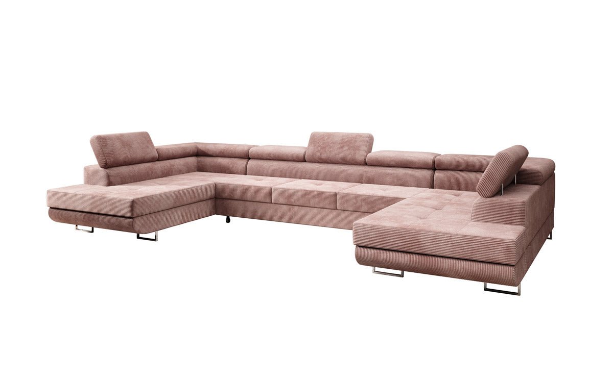 Designer Sofa Taormina mat Schlof- a Klappfunktioun a Kord