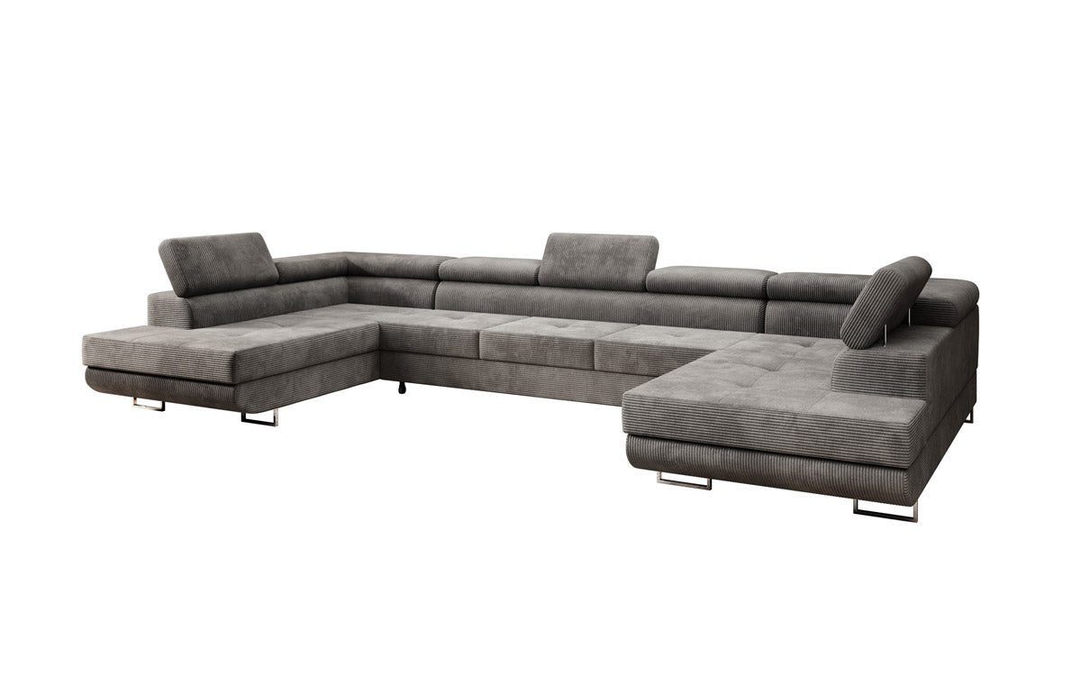 Designer Sofa Taormina mat Schlof- a Klappfunktioun a Kord