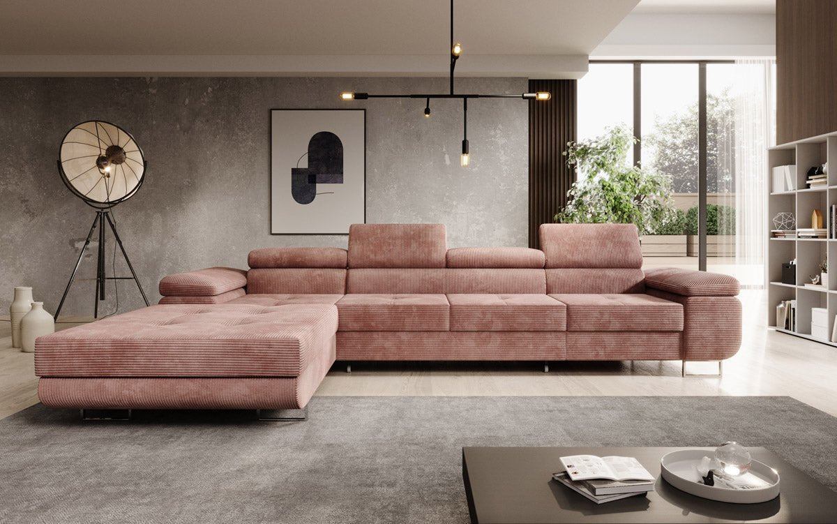 Designer Sofa Calvera Maxi mat Schloof- a Klappfunktioun a Kord