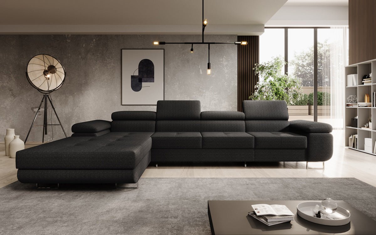 Designer Sofa Calvera Maxi mat Schloof- a Klappfunktioun a Bouclé