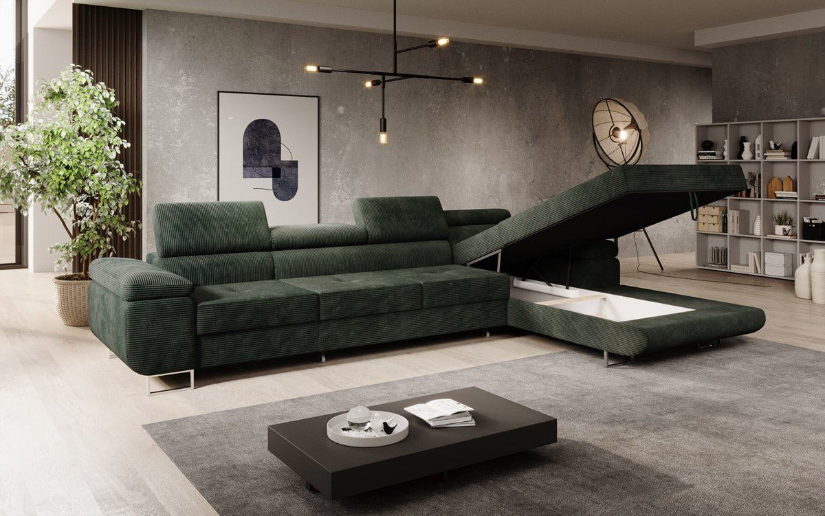Designer Sofa Calvera Maxi mat Schloof- a Klappfunktioun a Kord