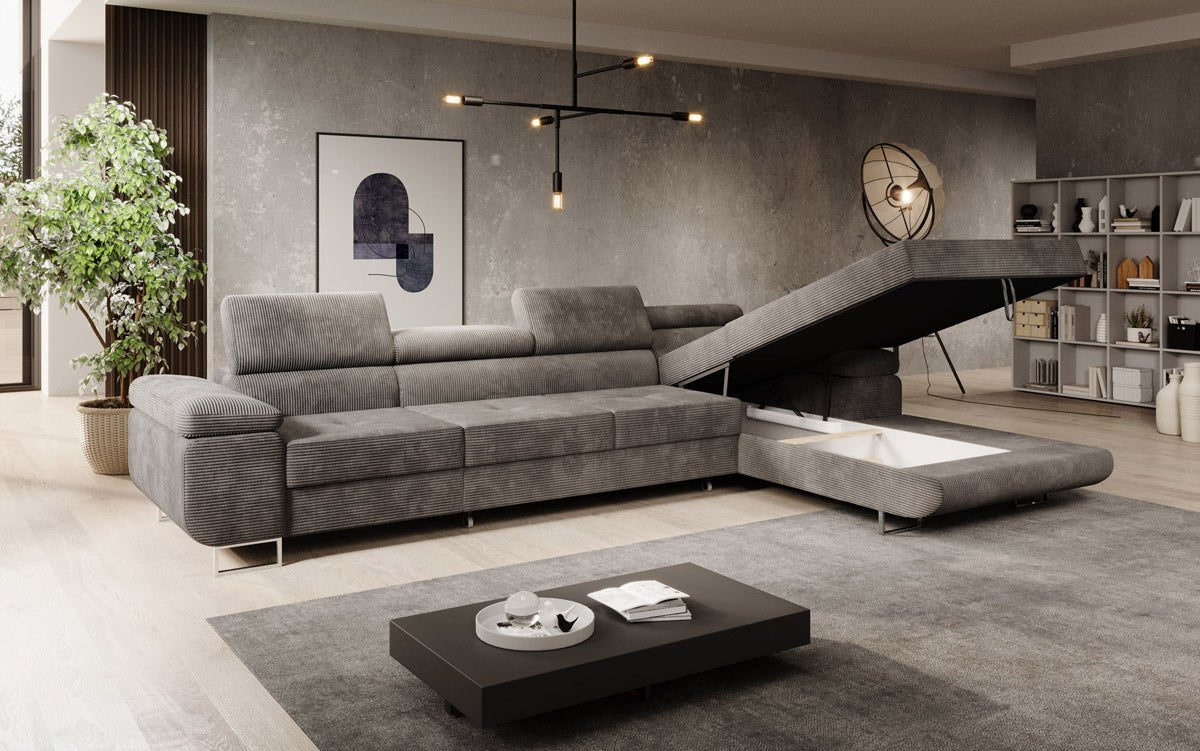 Designer Sofa Calvera Maxi mat Schloof- a Klappfunktioun a Kord