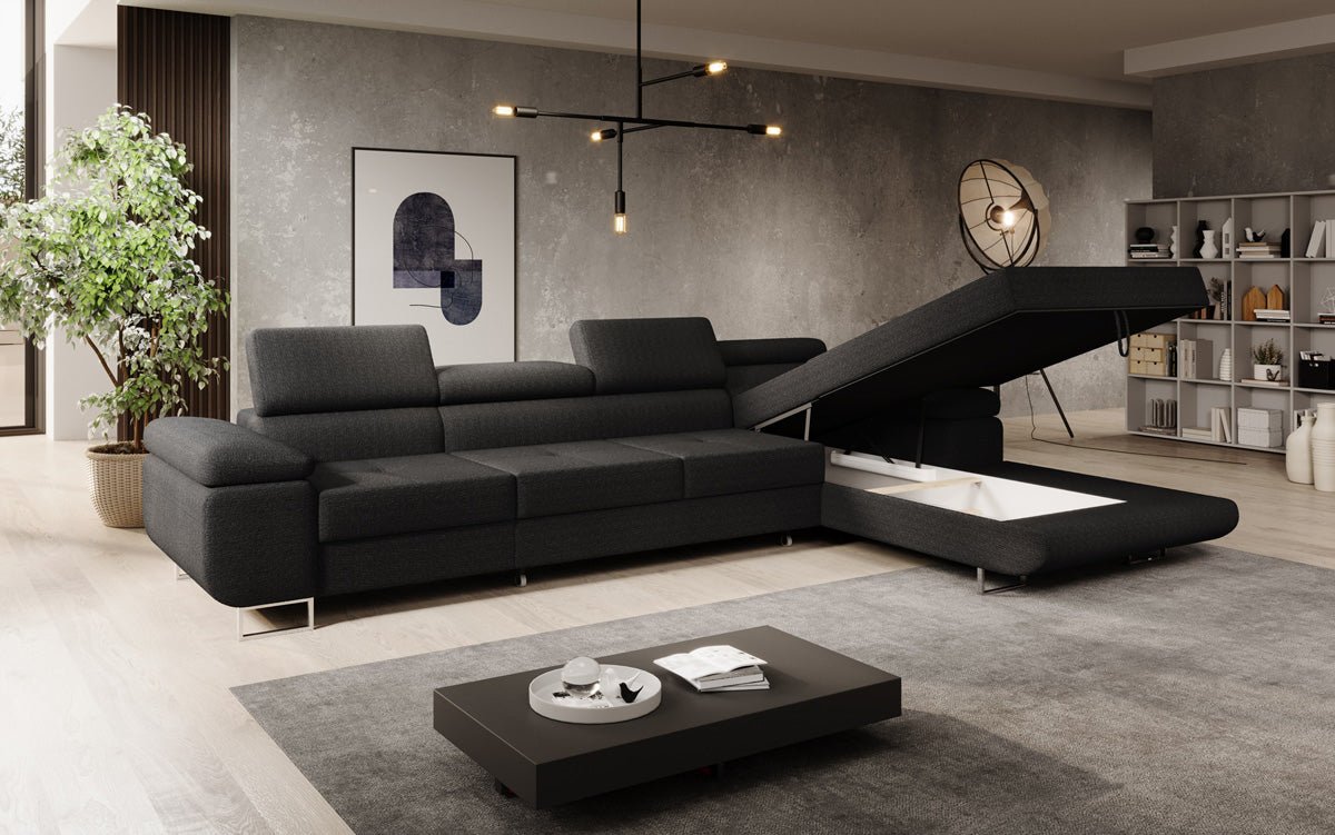 Designer Sofa Calvera Maxi mat Schloof- a Klappfunktioun a Bouclé