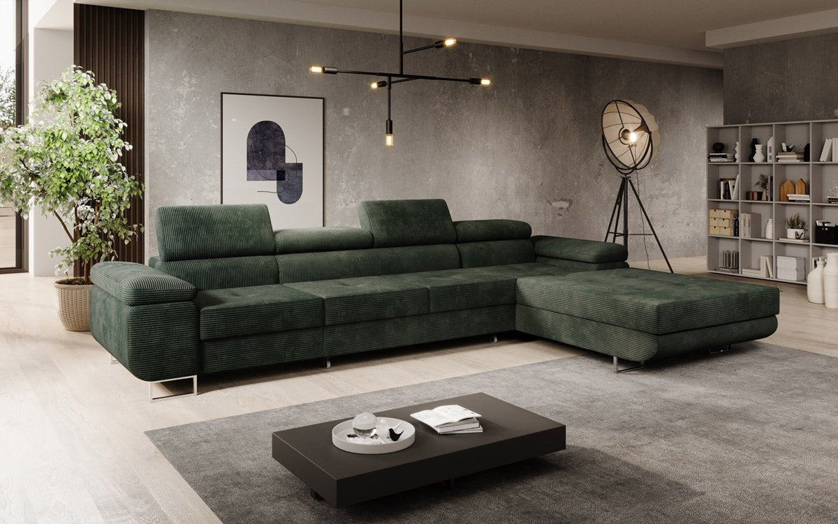 Designer Sofa Calvera Maxi mat Schloof- a Klappfunktioun a Kord