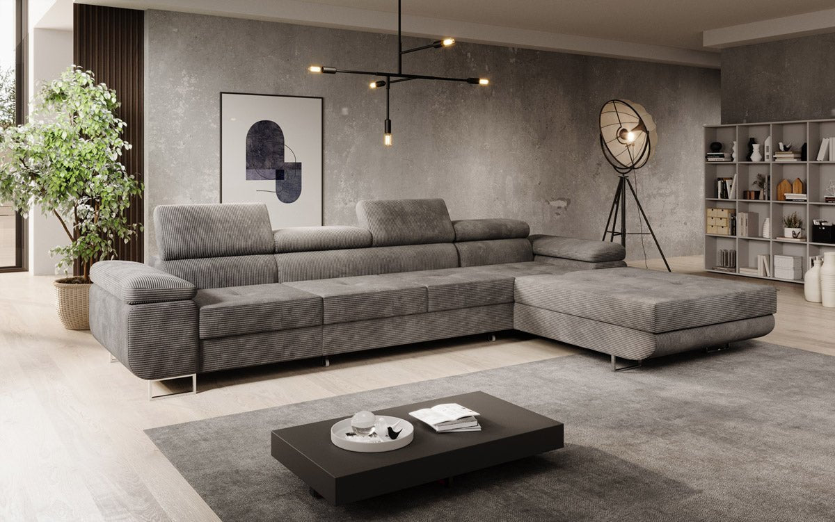 Designer Sofa Calvera Maxi mat Schloof- a Klappfunktioun a Kord