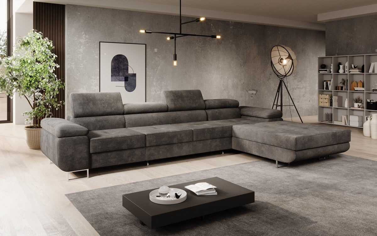 Designer Sofa Calvera Maxi mat Schloof- a Klappfunktioun a Kord