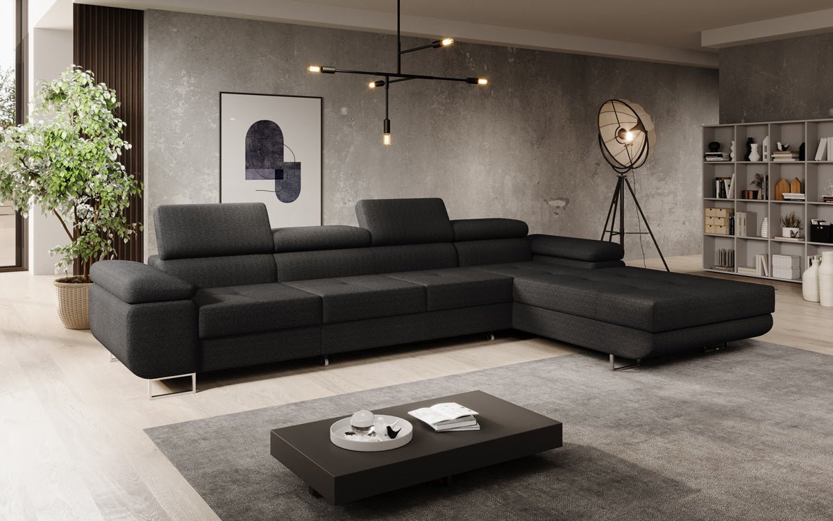 Designer Sofa Calvera Maxi mat Schloof- a Klappfunktioun a Bouclé