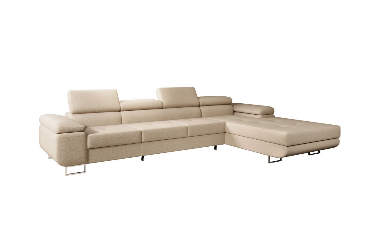 Designer Sofa Calvera Maxi mat Schloof- a Klappfunktioun a Bouclé