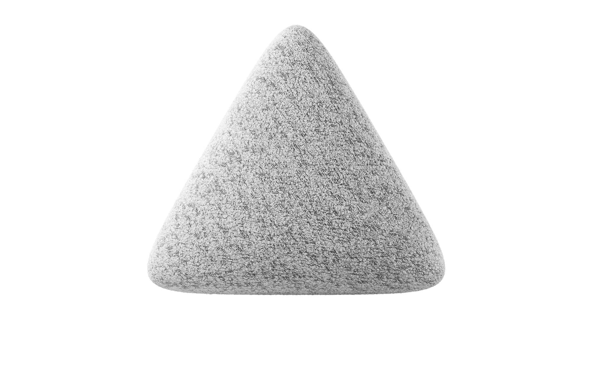 Dräieckege Dekokëssen Nook aus Bouclé